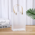 Werbe -Billig -Custom -Logo wasserdichte einfache klare Plastictote -Beutel tragbare PP transparente Einkaufstaschen